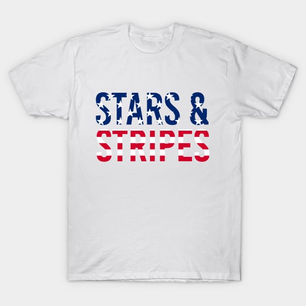 USA Stars & Stripes T-Shirt by smilingnoodles